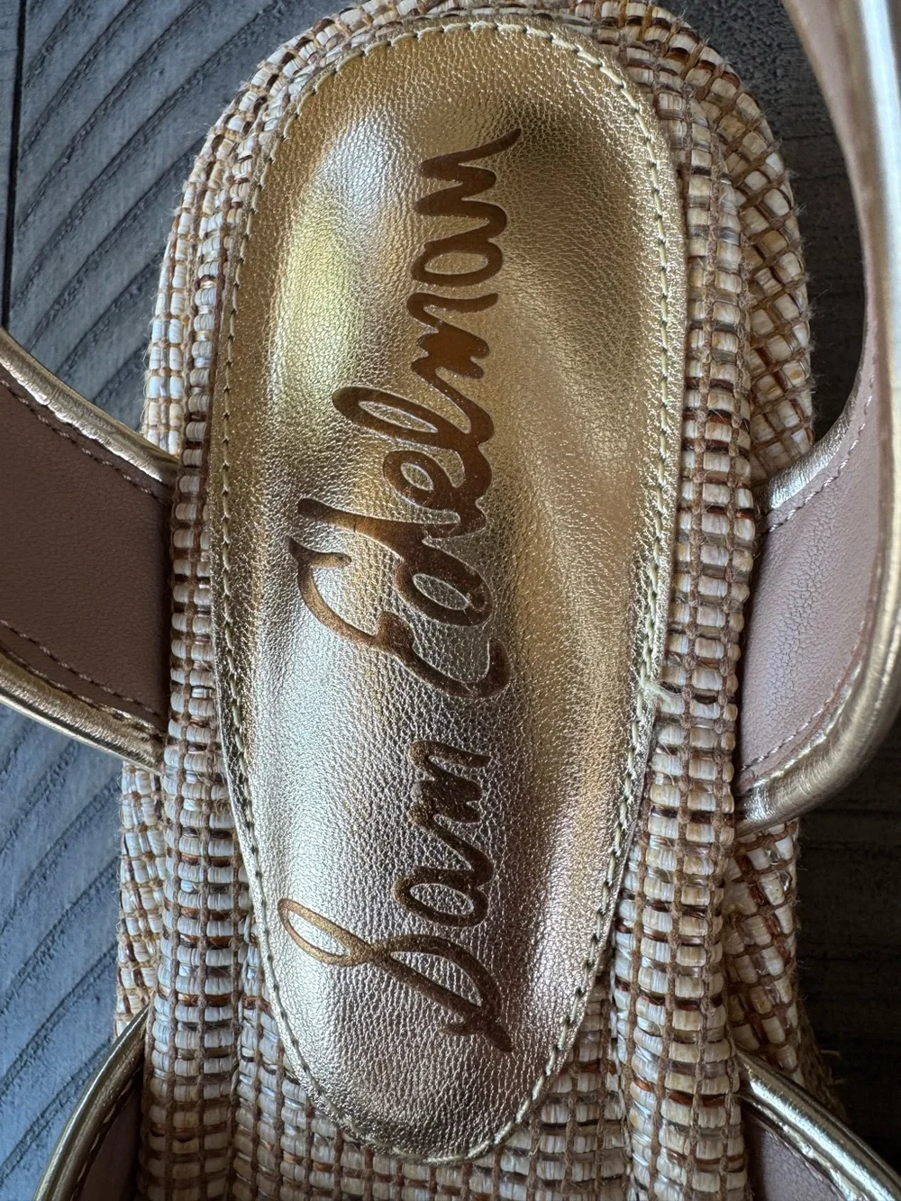 Sam Edelman Nylie Woven Wedge Platform Sandal Women’s Size 8 (NWOT)